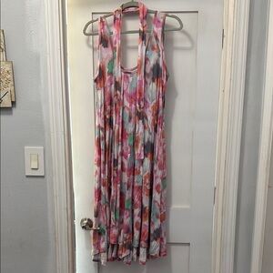 Latched Mama Multicolor Midi Dress